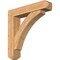 Ekena Millwork Thorton Craftsman Smooth Bracket w/ Offset Brace, Western Red Cedar, 7 1/2"W x 36"D x 36"H BKT0806X36X36THR04SWR - alternate 1